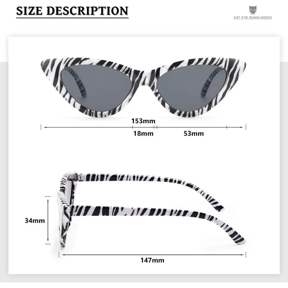 Cat Eye Sunglasses Women Retro UV Protection Polarized Fashion Accessory